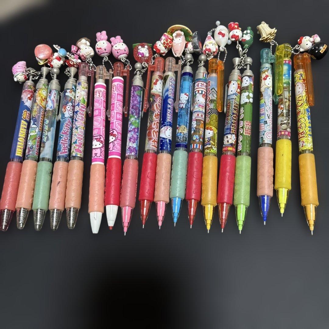 ご当地キティ　平成レトロ　ボールペン　シャープペンシル　18本　おまとめ売り