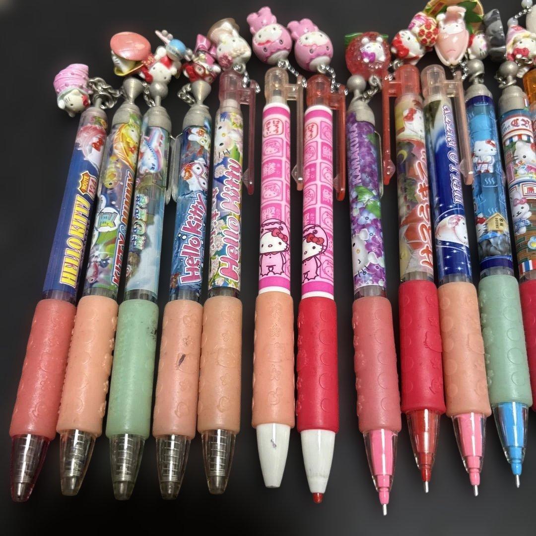 ご当地キティ　平成レトロ　ボールペン　シャープペンシル　18本　おまとめ売り