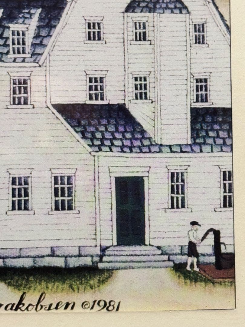 キャシー・ジェイコブセンのシェーカー風景画 k.Jacobsen shaker