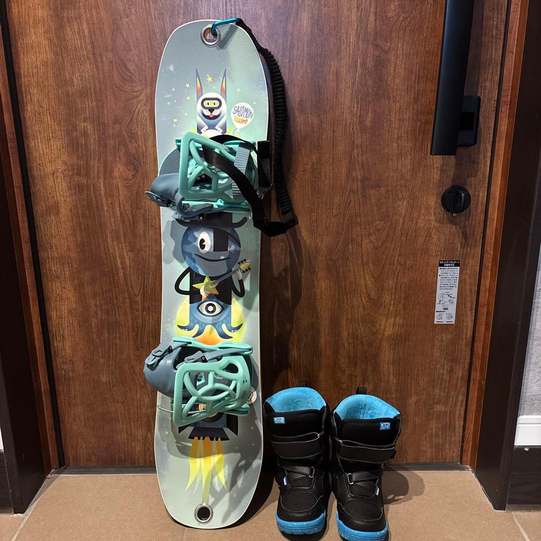 SALOMON スノーボード 90㎝・ブーツ17.5-18.5センチセット