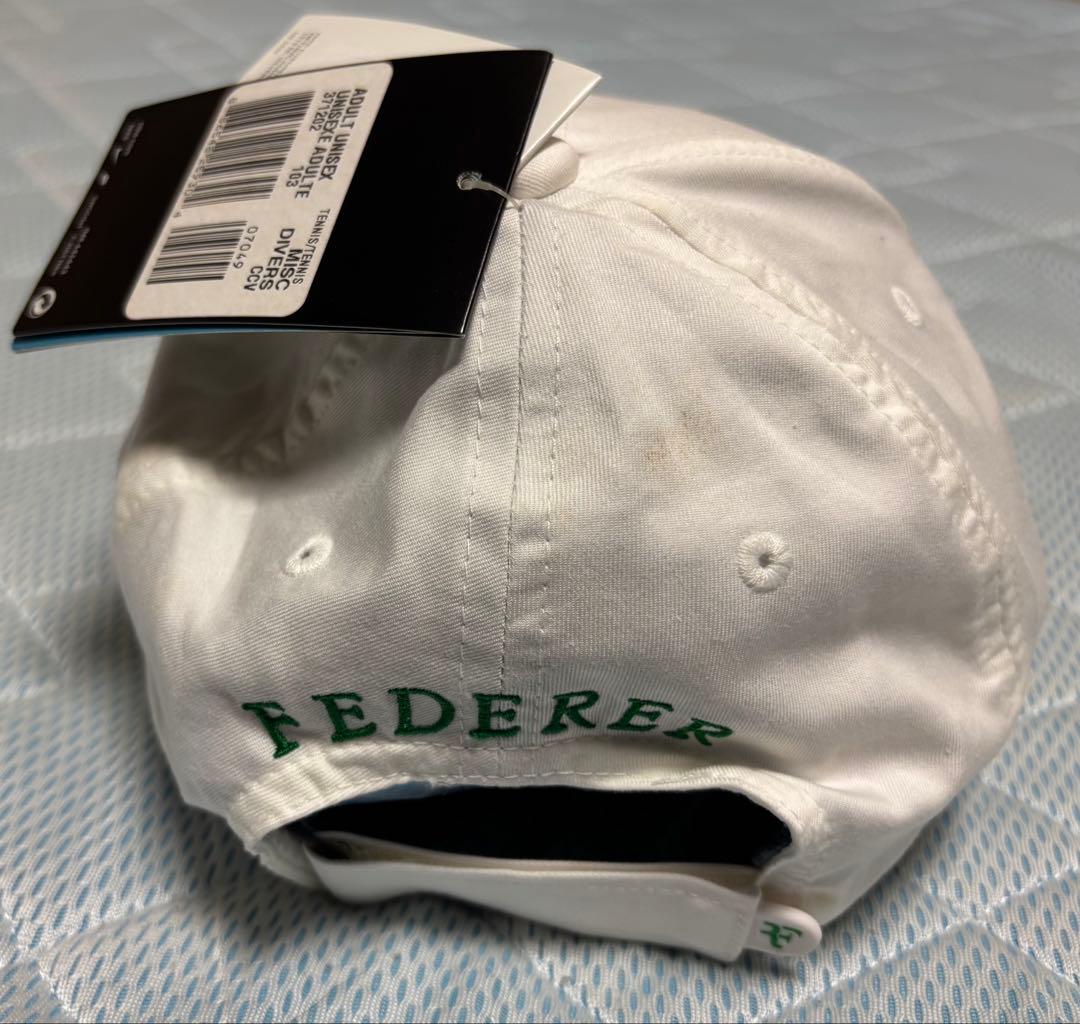 NIKE RFロゴ刺繍CAP 白/緑 フェデラーモデル キャップ 新品・タグ付き