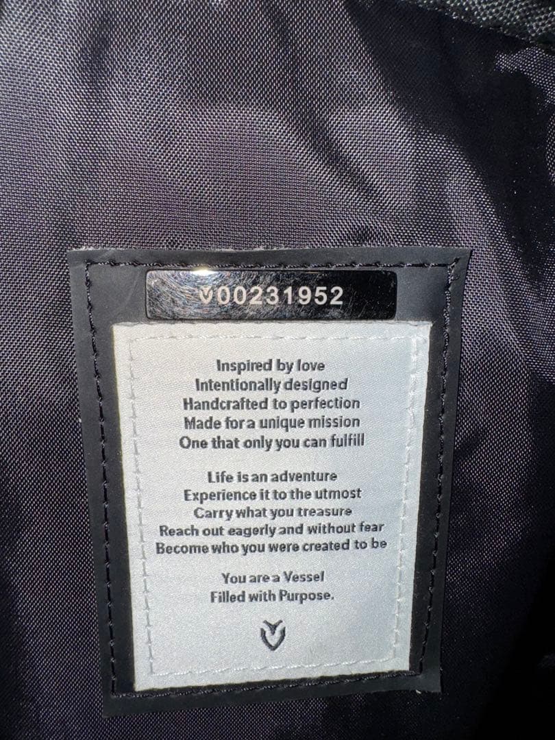 Vessel キャディバッグ プライムスタッフ　白/黒/オレンジ