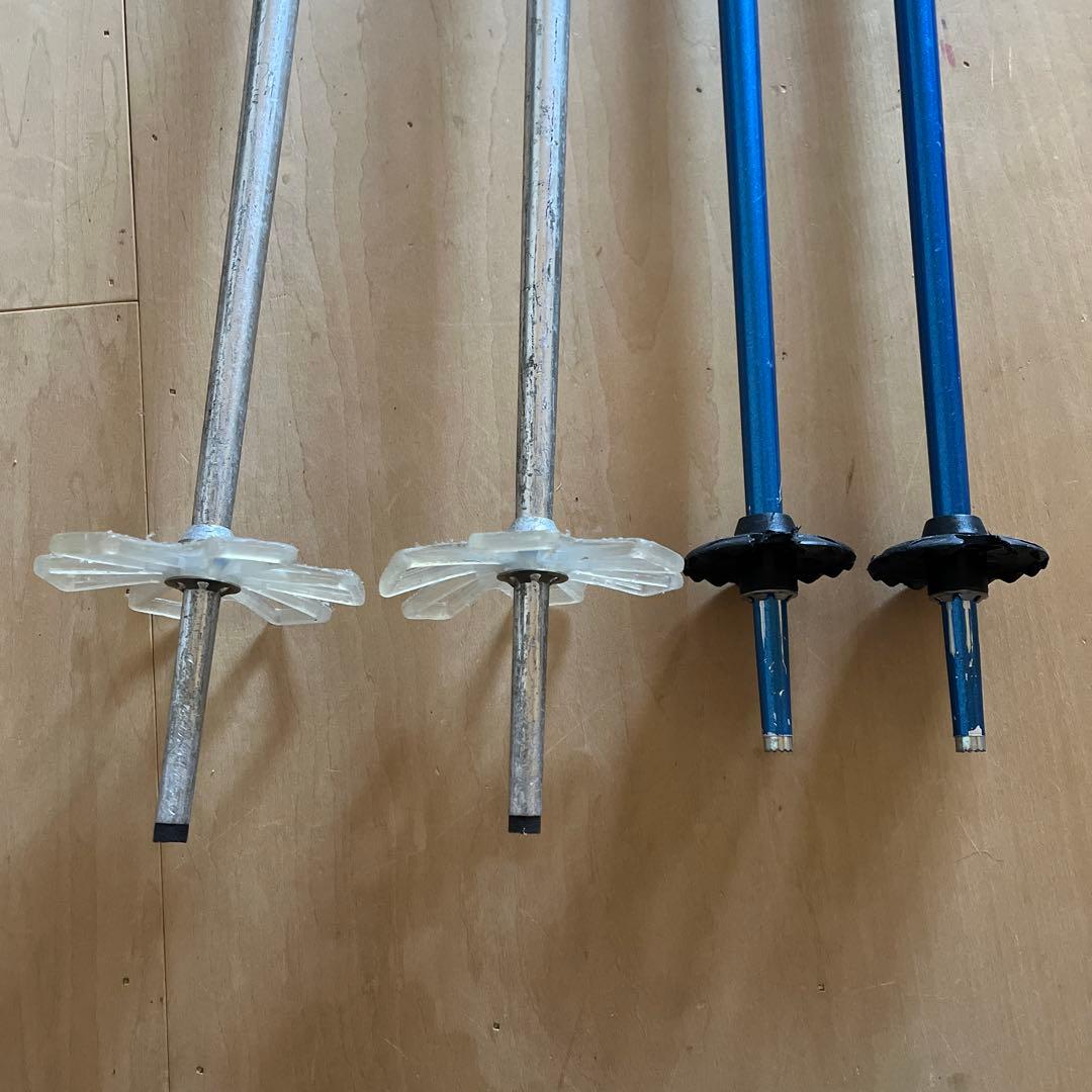 スキー板　スキー靴　ストック　6点セット