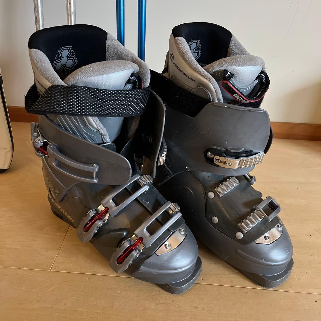 スキー板　スキー靴　ストック　6点セット