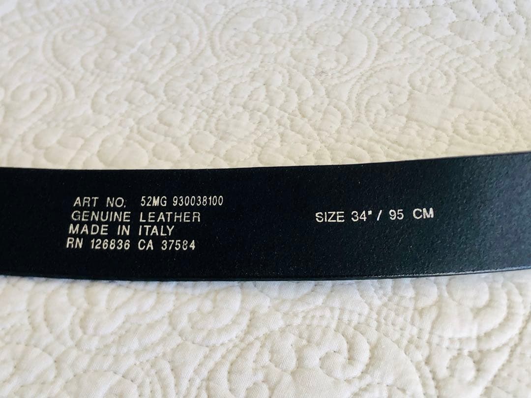 J.LINDEBERG レザーベルト ゴルフ ブラック イタリア製 男女兼用