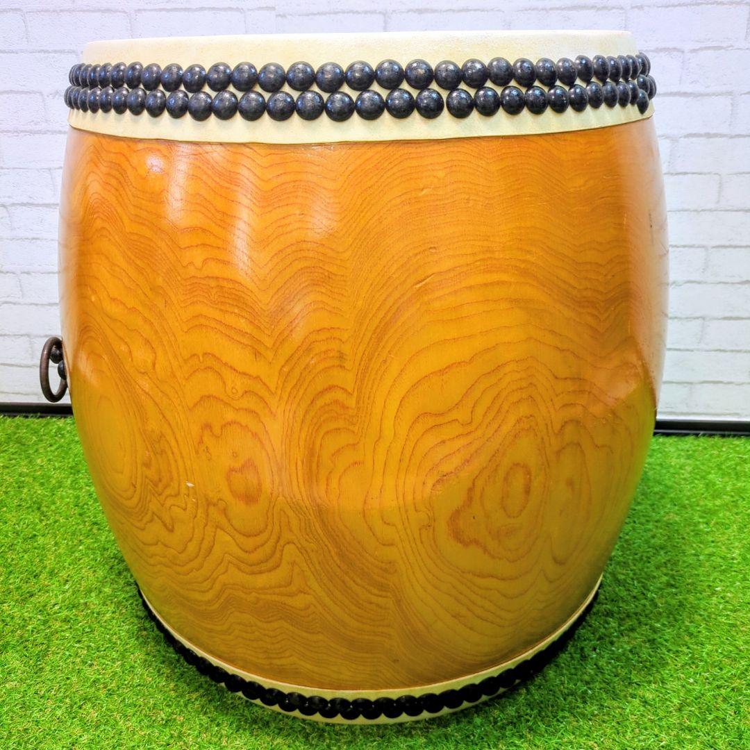 【良品】 和太鼓　長胴太鼓　1尺6寸　高級太鼓