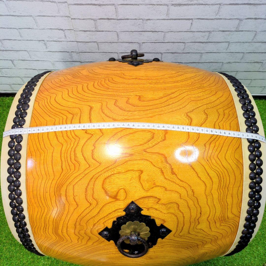 【良品】 和太鼓　長胴太鼓　1尺6寸　高級太鼓