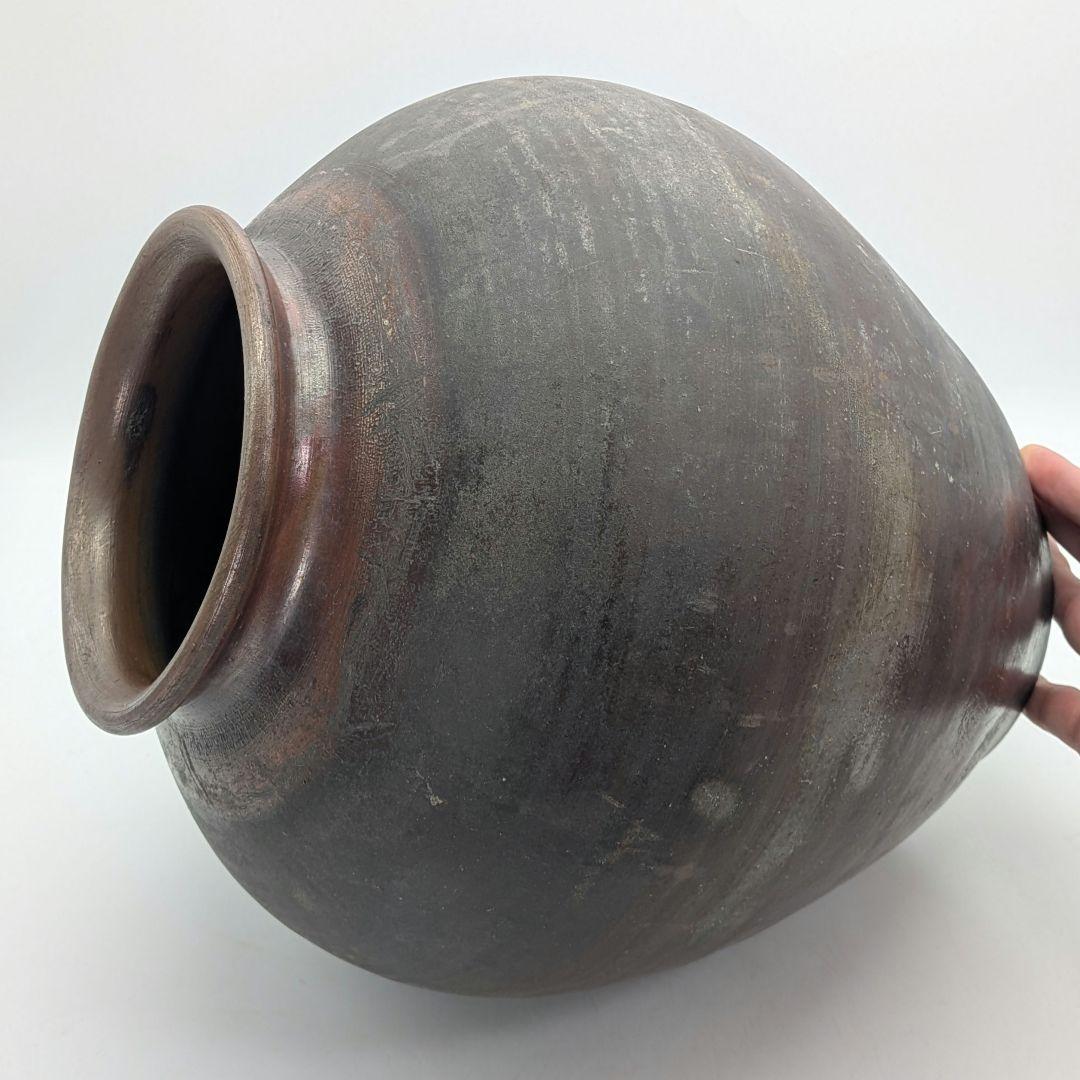 藤田龍峰 備前焼 壺 壷 置物 花瓶 花器 フラワーベース 華道具 花生 活け花