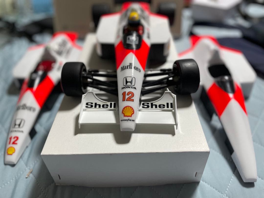 f103 1/10 ラジコン マクラーレン mp4/4 +ヘルメット