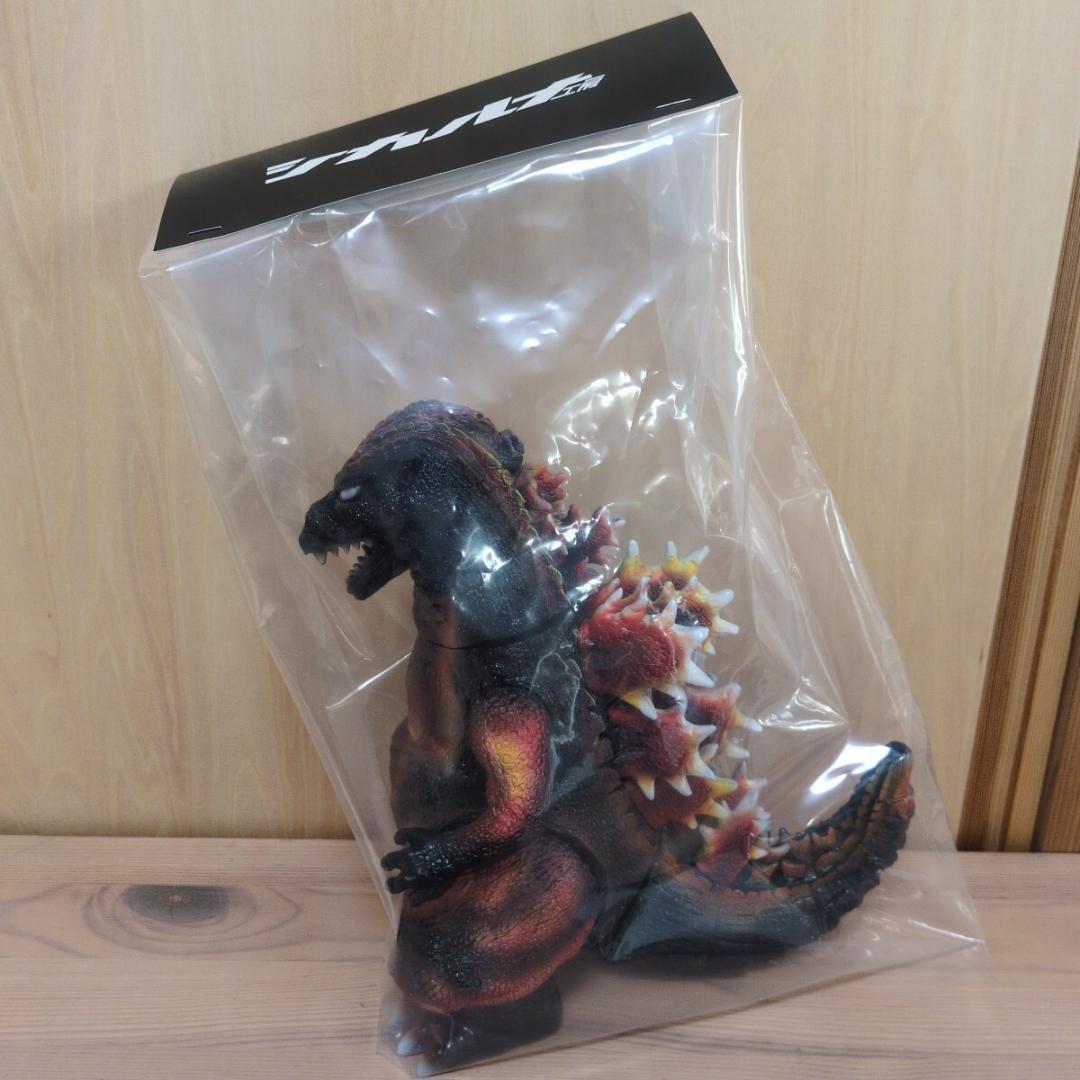バーニングゴジラ ブラック成型 シカルナ工房 スタンダード サイズ ソフビ