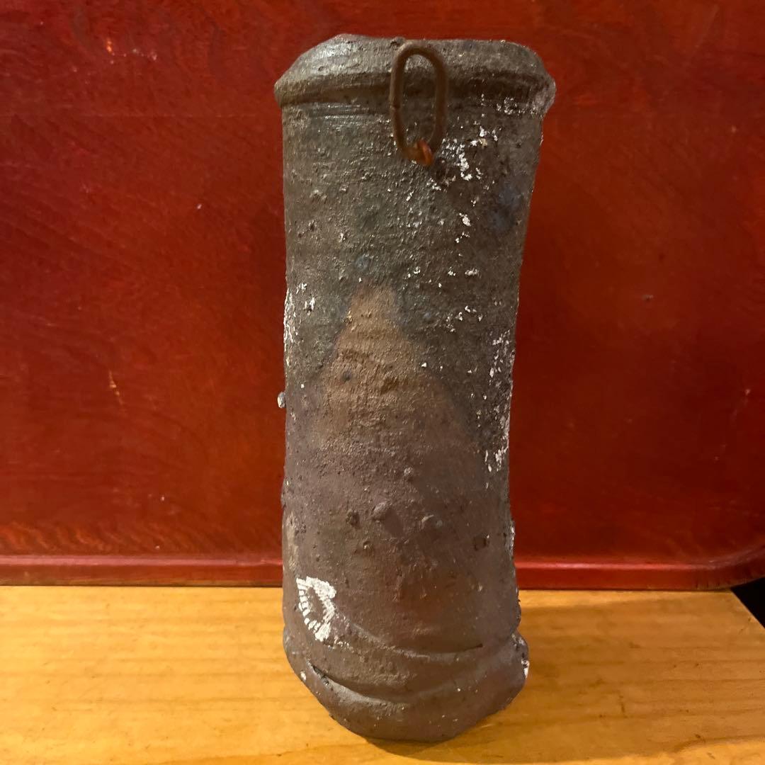 辻村史朗 備前掛け花入れ