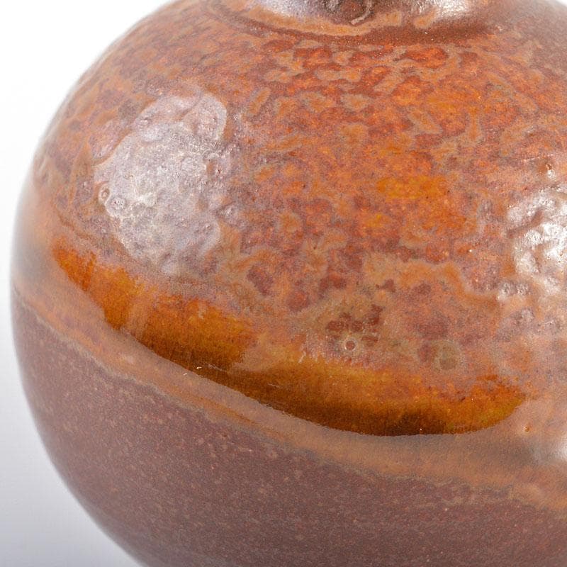 茶道具　龍喜窯　白玉文珠写　茶入　西陣織正法寺純子　仕覆付　共箱　V　R6165