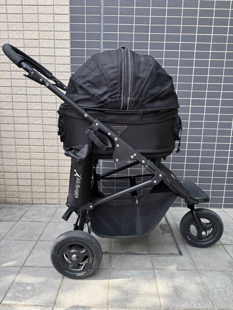 Air Buggy Dome2 SMサイズ ブラック ペットカート 中古