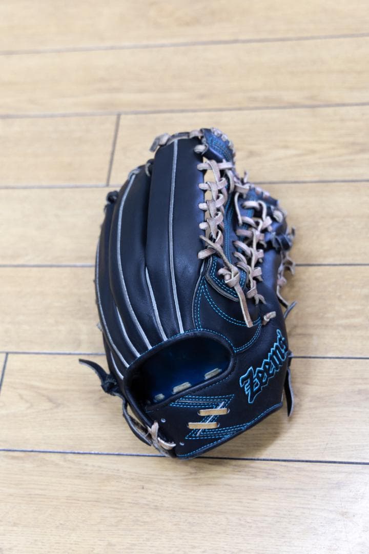 Zeemｓブラック 軟式野球グローブ 右投外野手用