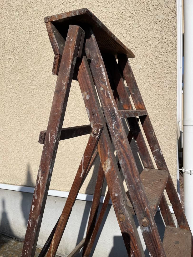 アンティーク　ラダー　脚立　店舗什器