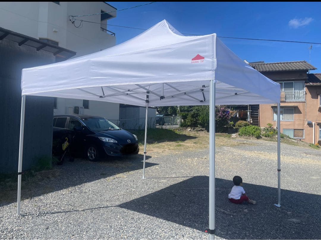 【新品・未使用】軽量オールアルミ ワンタッチテント3m×3m 業務用フリマケート