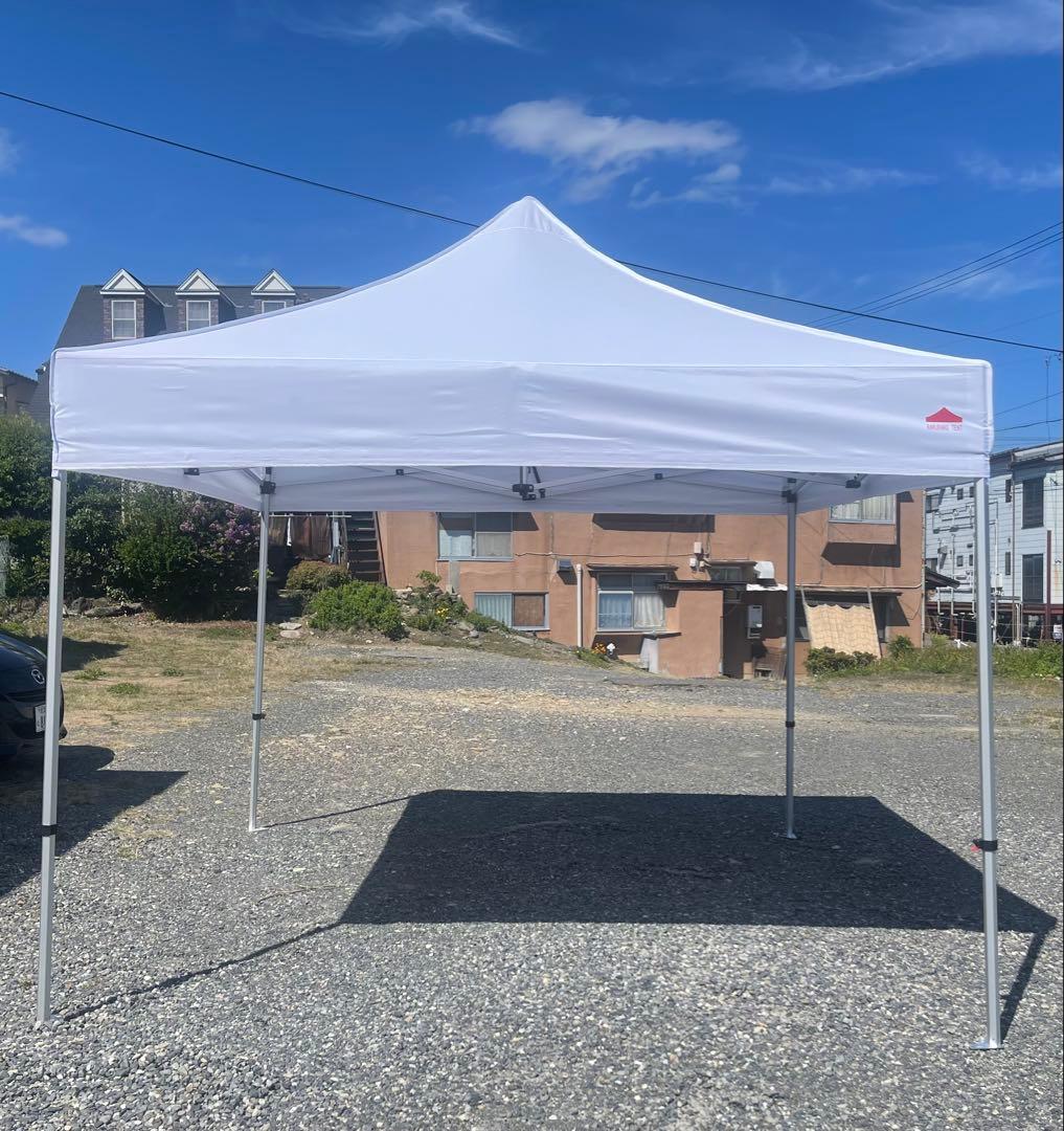 【新品・未使用】軽量オールアルミ ワンタッチテント3m×3m 業務用フリマケート