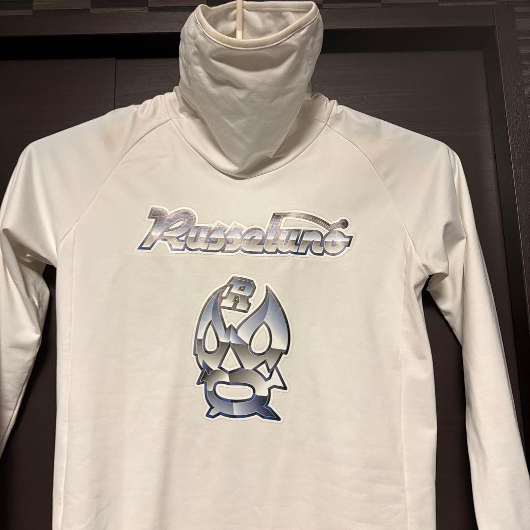 Russelino ホワイト 長袖ネック　裏起毛