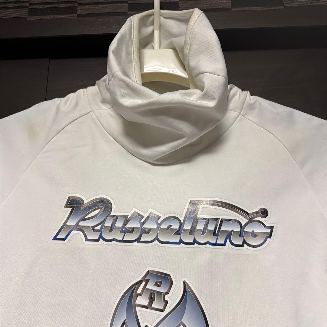 Russelino ホワイト 長袖ネック　裏起毛