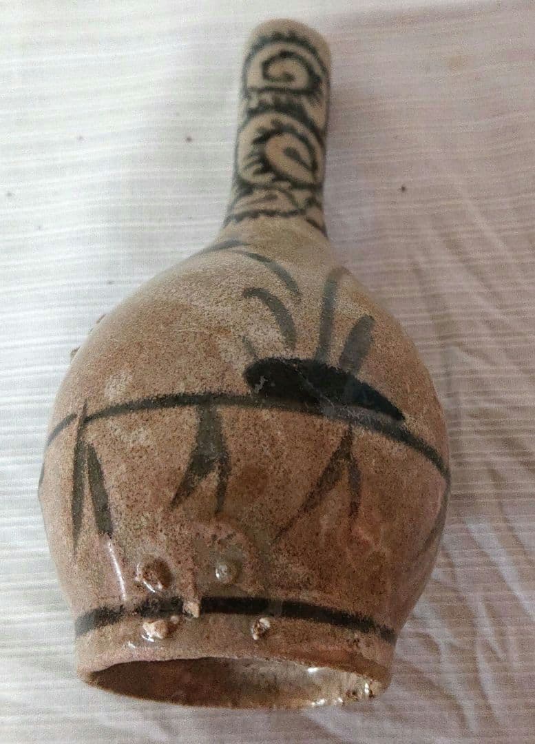 古伊万里染付一輪差し伝統的な手描き花入