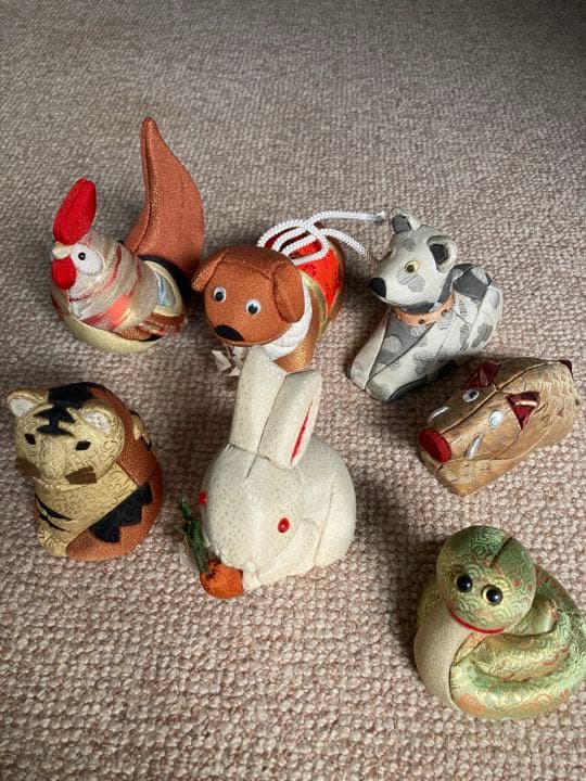 木目込み人形　干支　13個セット　龍なし