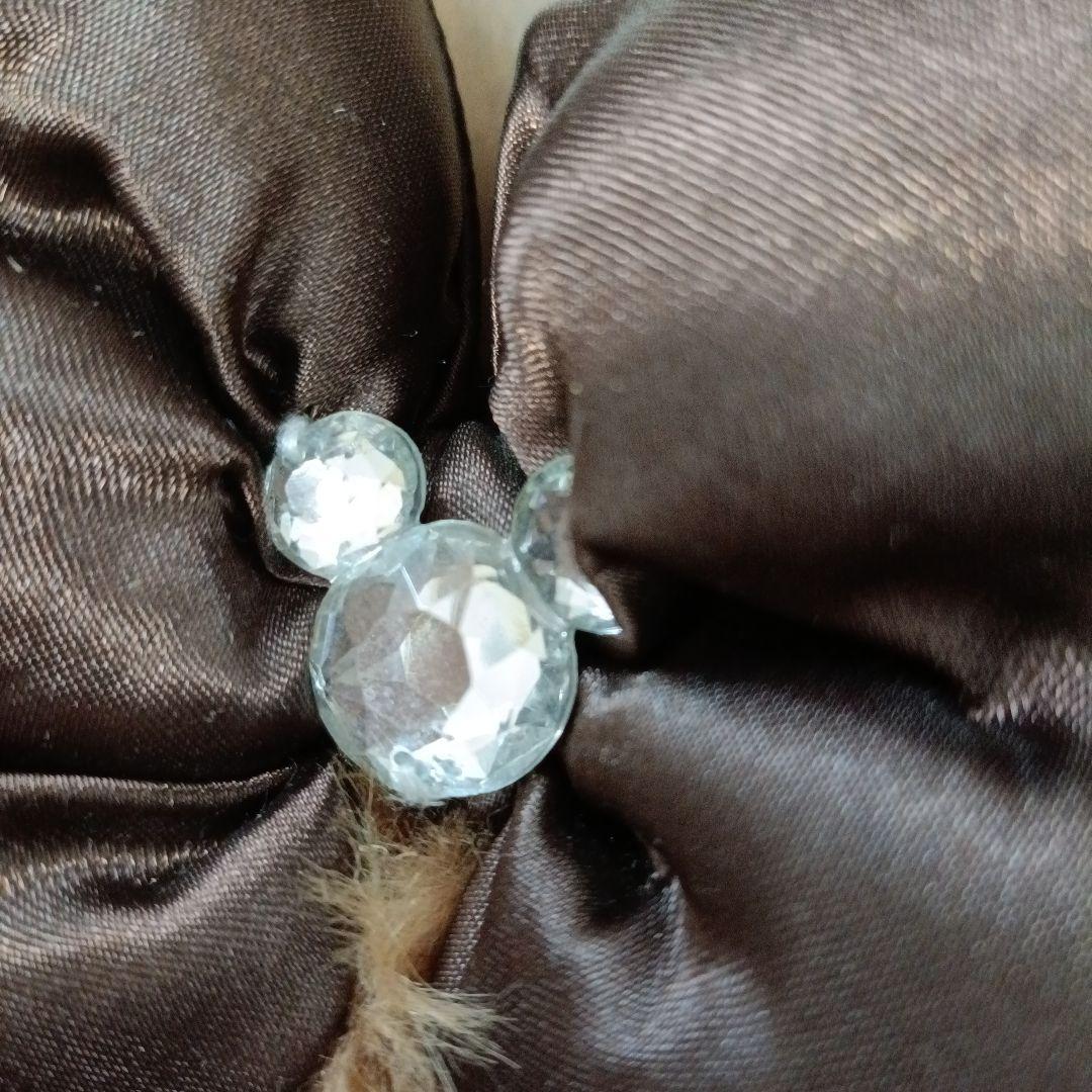 ディズニー ヒョウ柄カチューシャ　ミニー　リボン