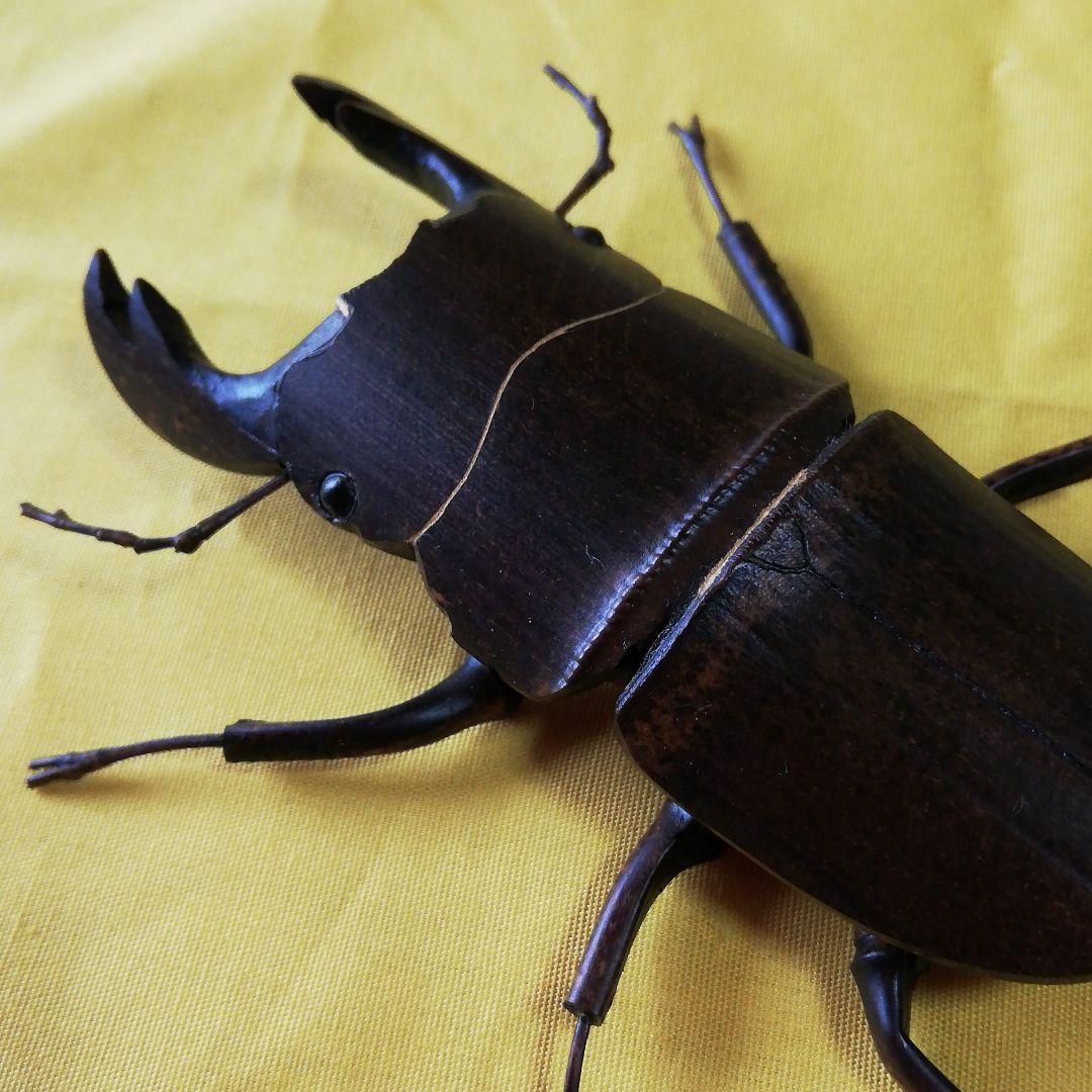 竹のリアルオオクワガタ　別府竹細工伝統工芸士　中岩孝二氏作