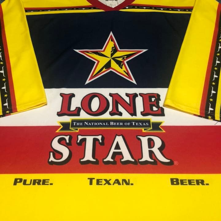 激レア　NHL ホッケーシャツ　デッドストック  LongStar ゲームシャツ