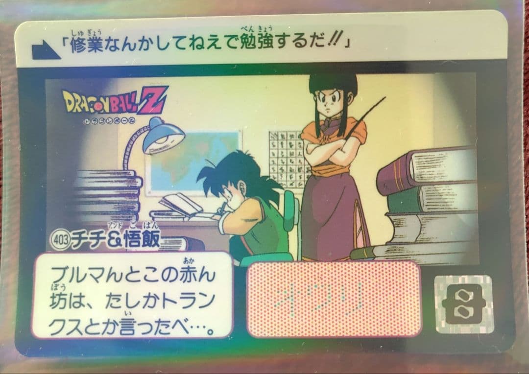 孫悟飯、チチ、ドラゴンボールZ、カード、トレカ