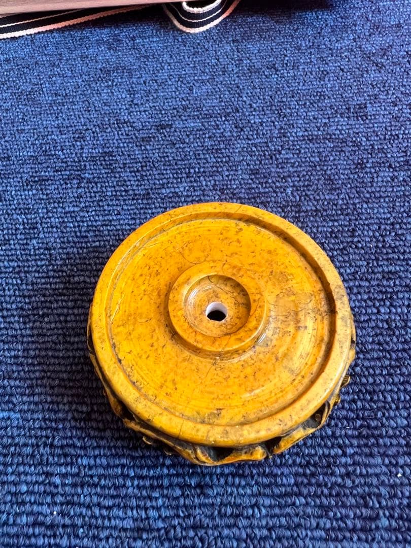 1104  中国　骨董　龍、亀模様　透かし彫り　香炉　時代物