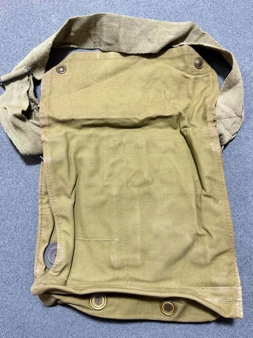 イギリス軍 実物 MkⅦ ガスマスクバッグ J&A.H.