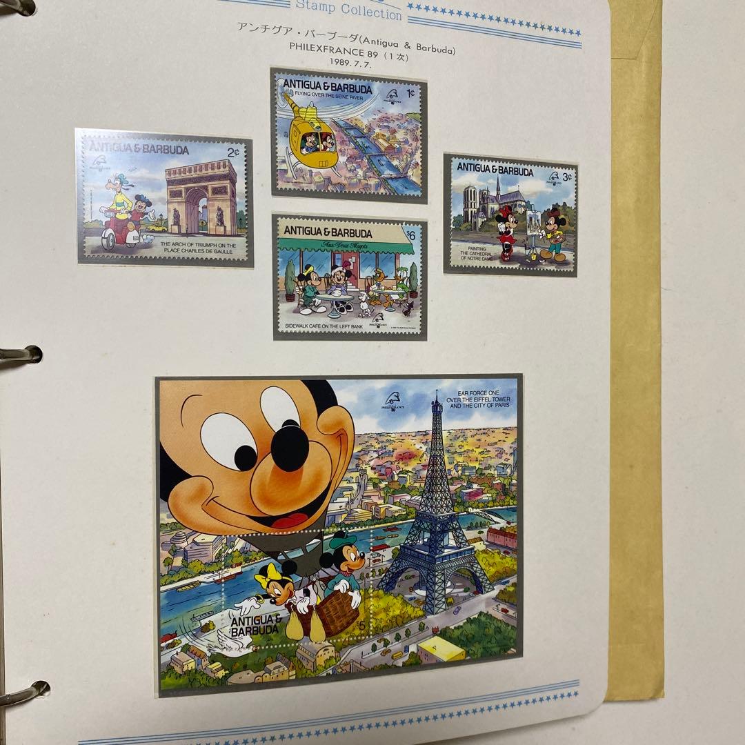専用　　郵趣サービス社　1989〜1991年ディズニー切手コレクション４５ページ