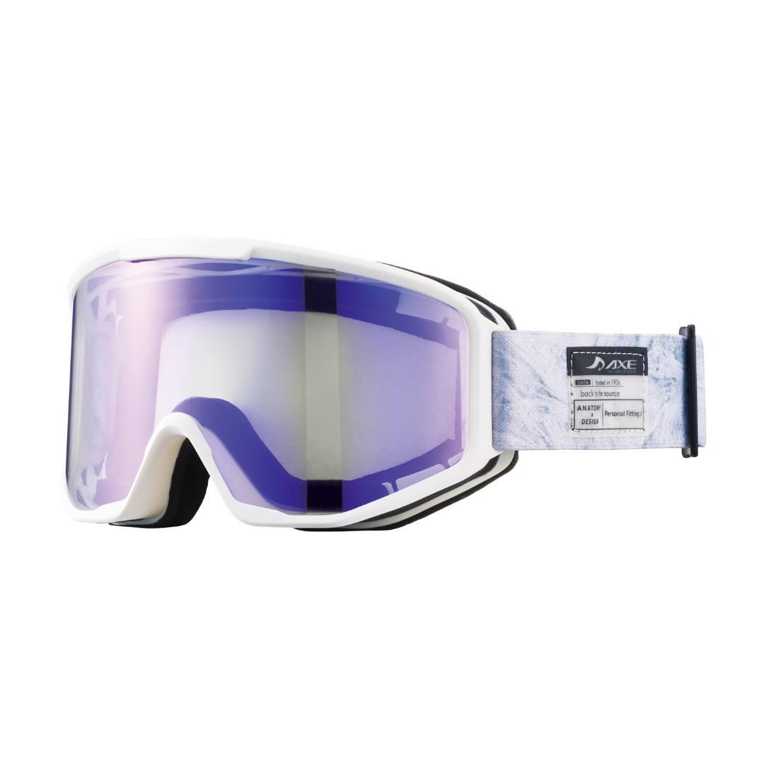新品 AXE アックス ゴーグル 調光シングルレンズ AX800-SPC WT