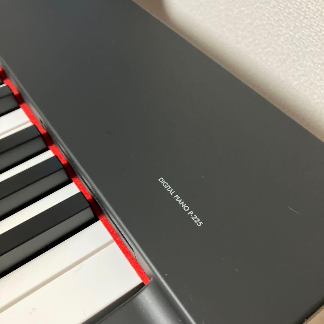 【セット②】YAMAHA P-225 24年製 純正スタンド、３本ペダル、椅子付