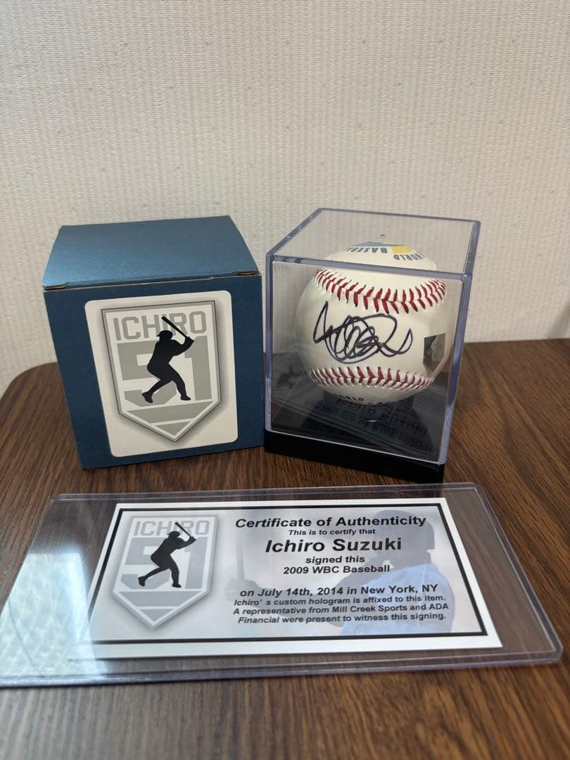 イチロー WBC 2009 直筆サインボール 証明書付