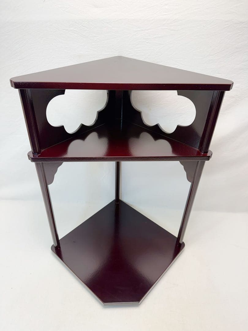 未使用 茶道具 好文棚 惺斎好写 溜塗 茶棚 組み立式 紙箱