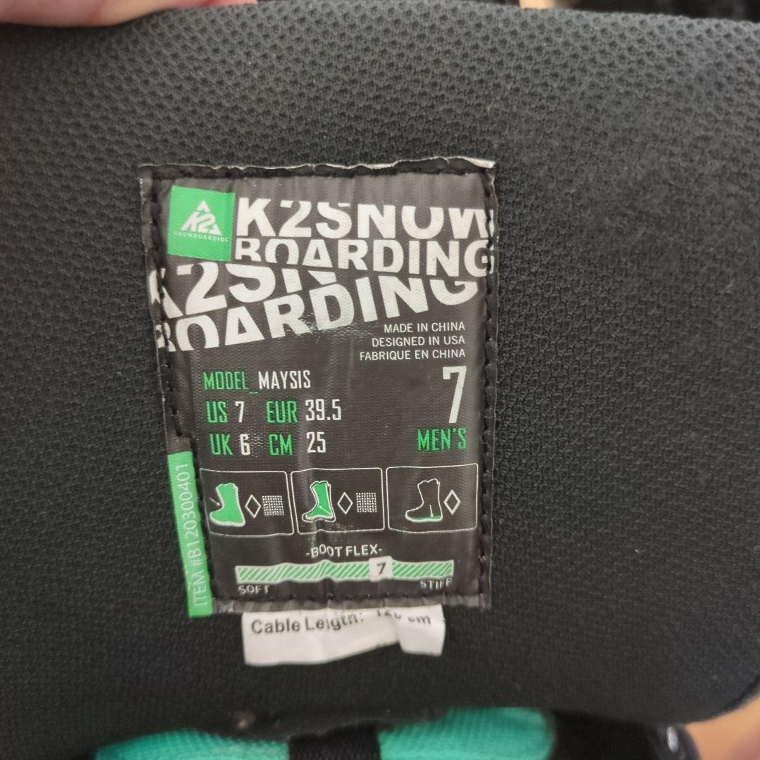 K2 MAYSIS ダブルボア 25cm スノーボード ブーツ BOA