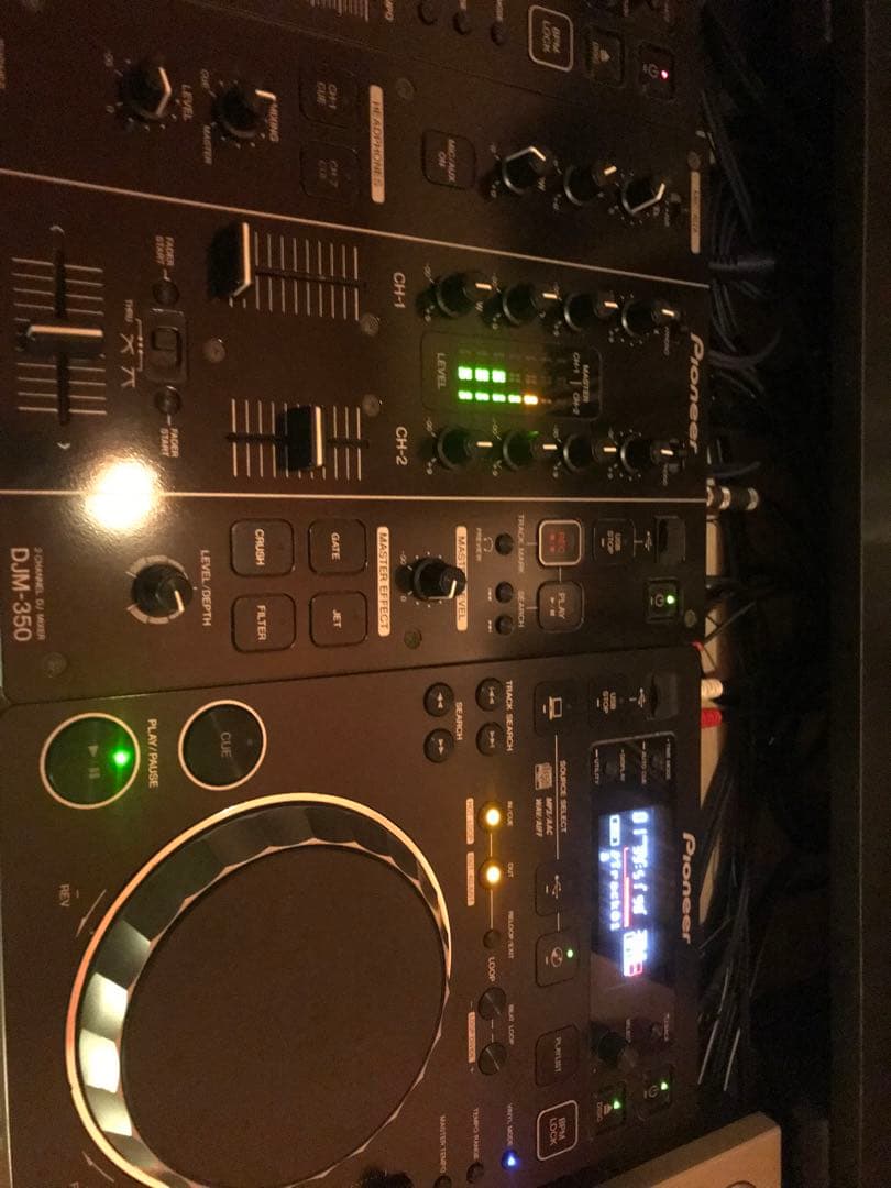 PIONEER DJM350 CDJ350 電源、RCAケーブルセット