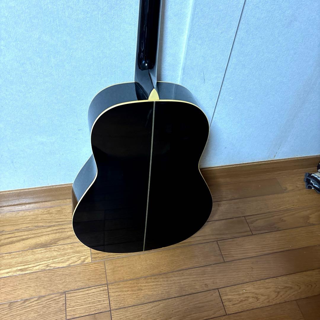 Morris アコースティックギター ブラック ギターケース付き