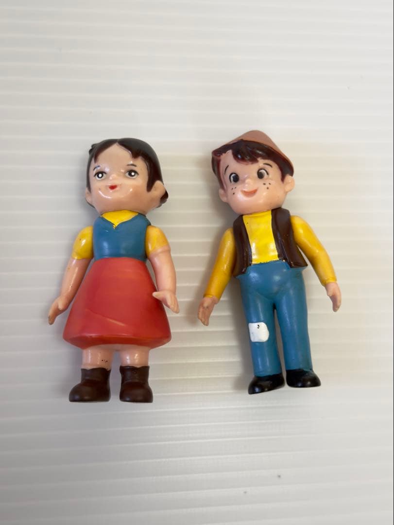 昭和レトロ ZUIYO タケミ ハイジ ペーター ソフビ 当時物 2体セット