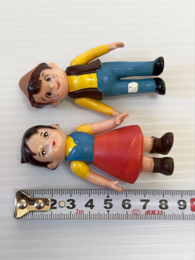 昭和レトロ ZUIYO タケミ ハイジ ペーター ソフビ 当時物 2体セット