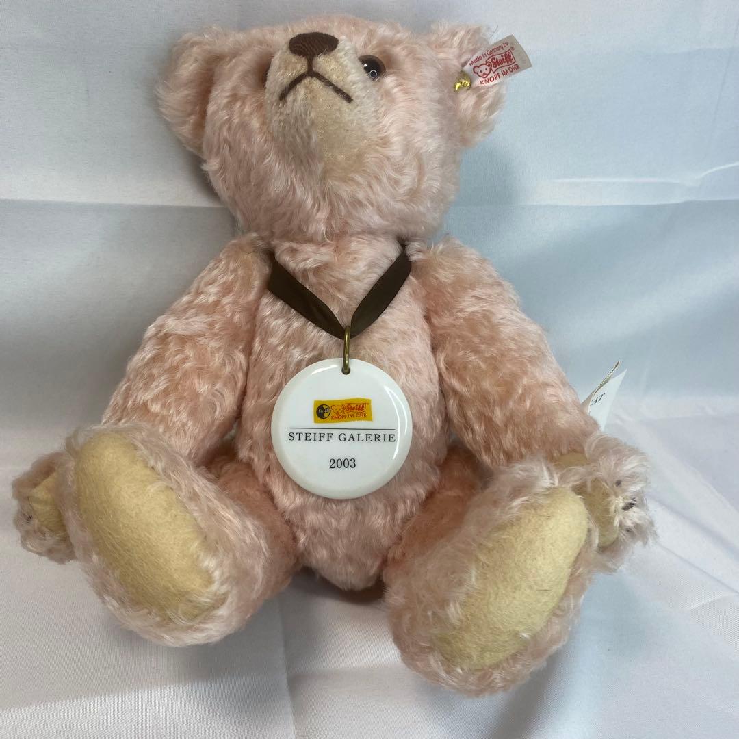 【白タグ】シュタイフ　テディベア　2003 ピンク