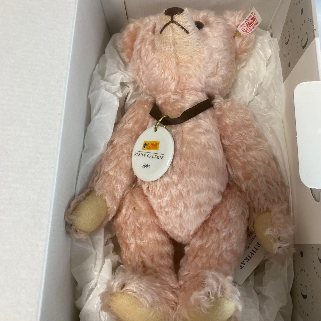 【白タグ】シュタイフ　テディベア　2003 ピンク