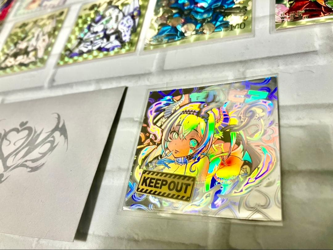 ちぎり　ホロ妖魔ゼルビア　非売品シール6種他22枚セット　自作シール まとめ売り