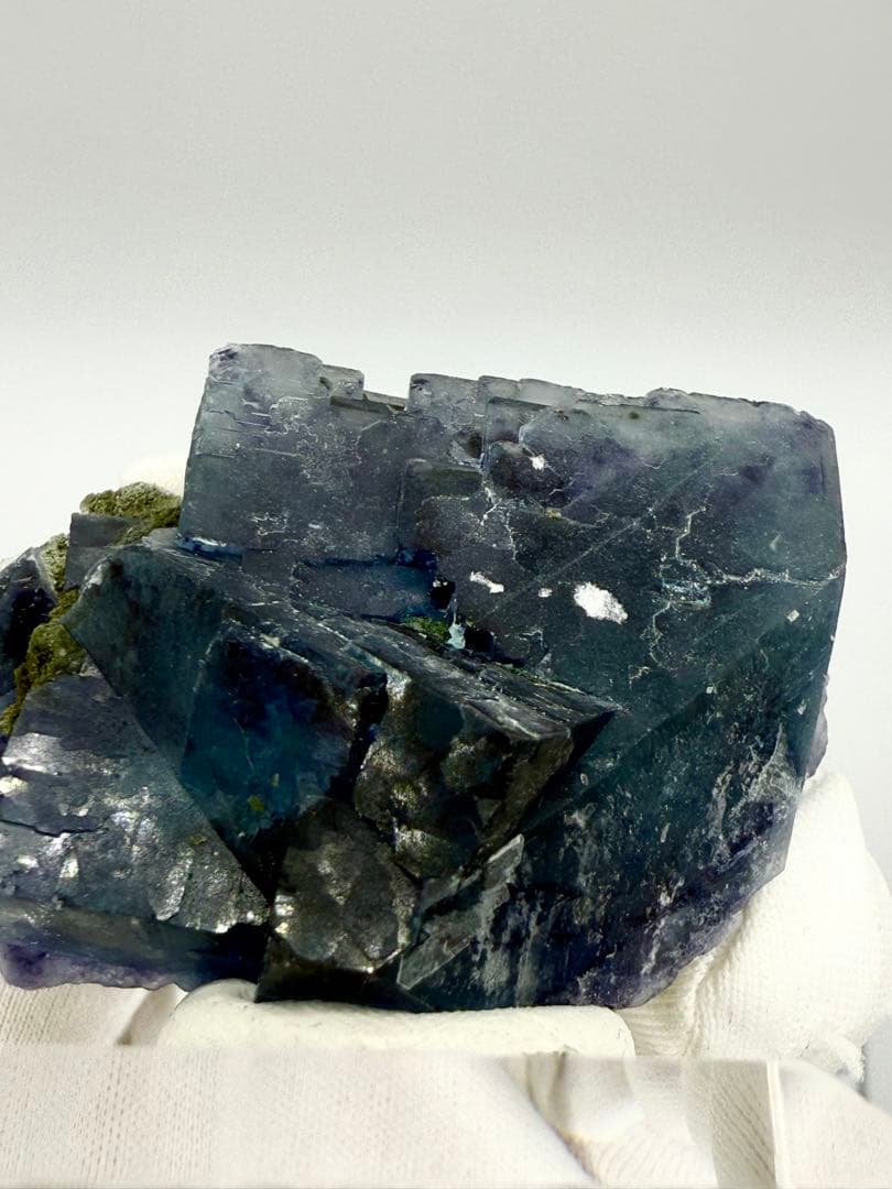 ボリューム感　ブルーフローライト　浙江省産　原石　蛍石　鉱物標本