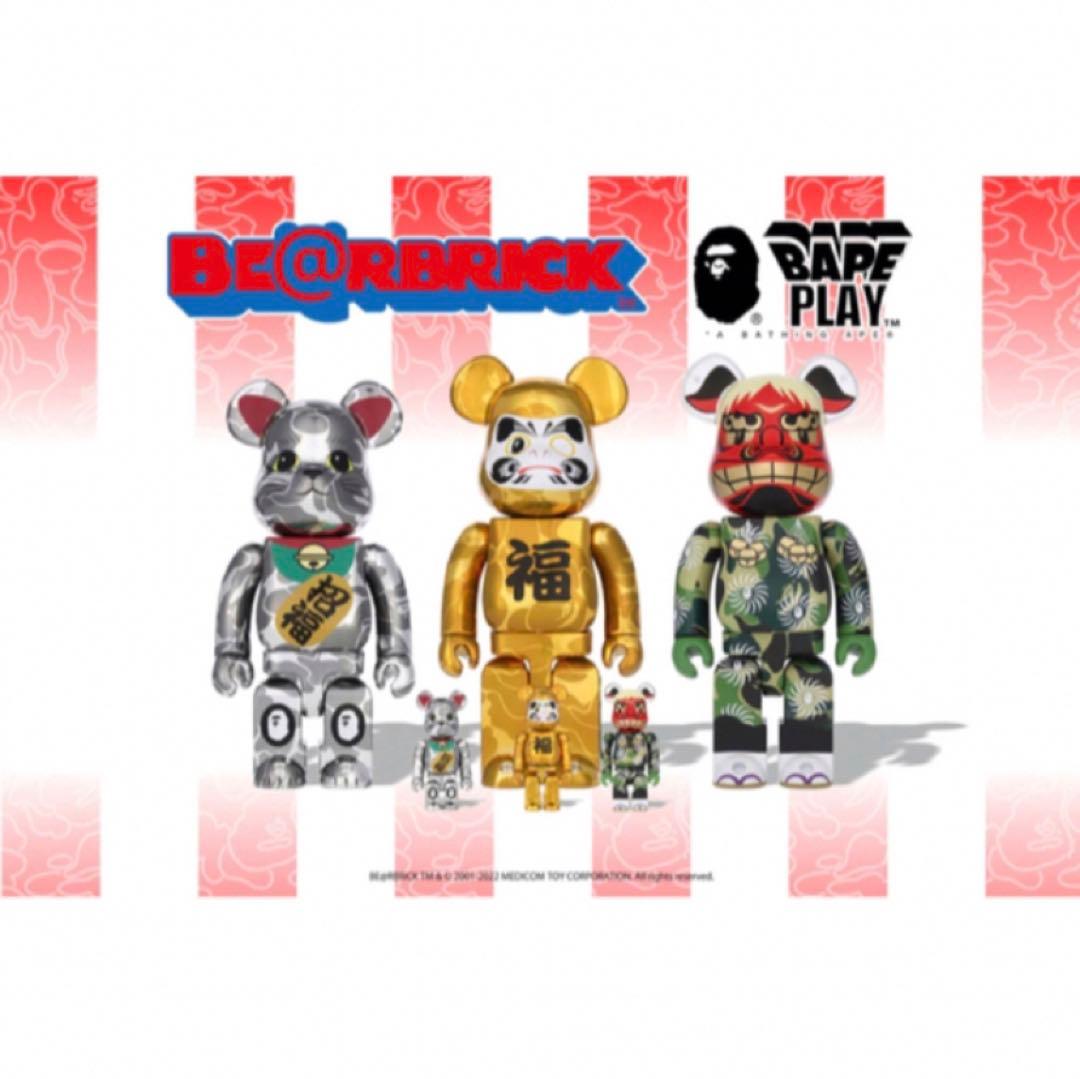 BE@RBRICK BAPE®︎2023招き猫銀メッキ1000%