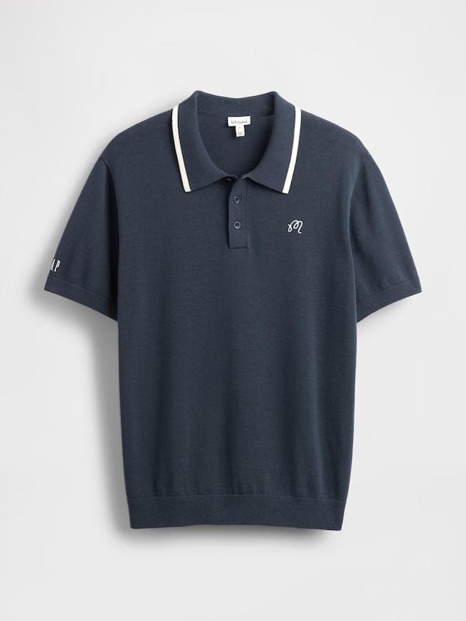 【希少コラボ】Gap × Malbon ロゴ ポロセーター　ゴルフ