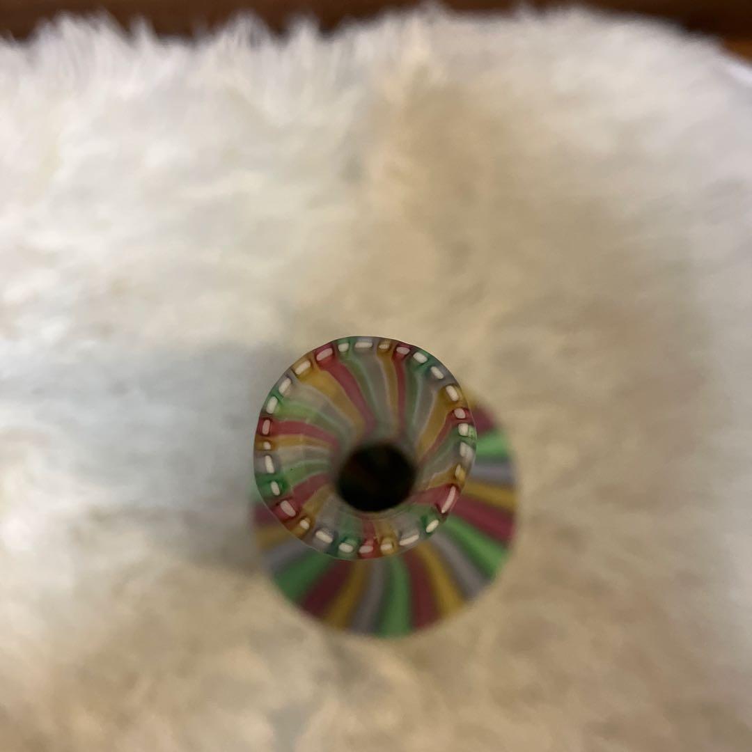 一輪挿し　花瓶　ベネチアンガラス調