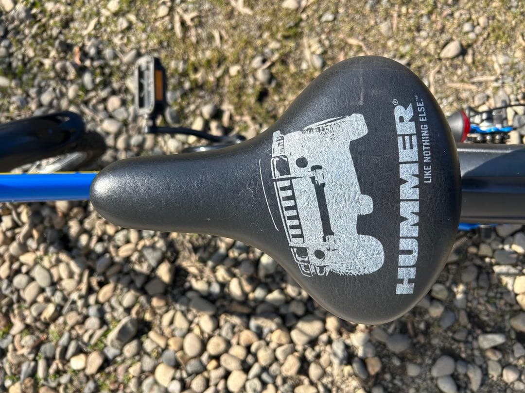 HUMMER 子供用自転車 青 前カゴ付き