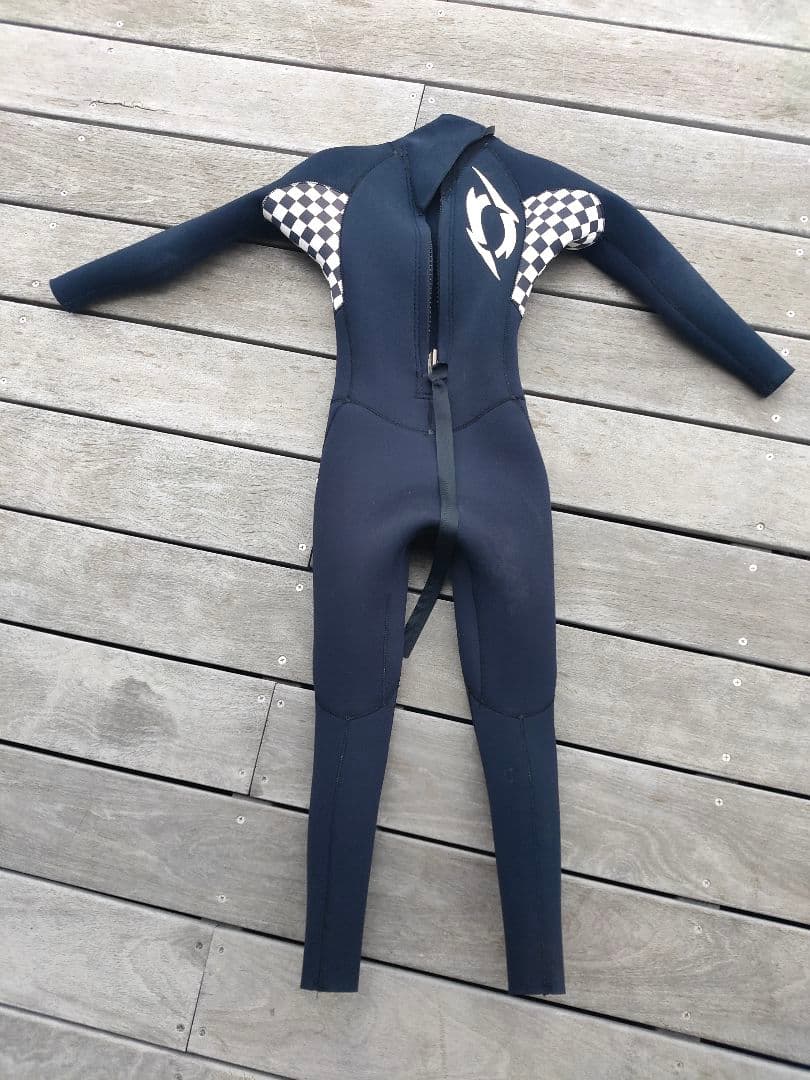 キッズ 120cm セイバーウエットスーツ ３mmフルスーツ(ブラック)